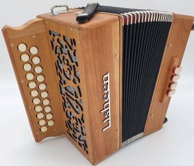 New Wood Lisheen BC or C#D Accordion