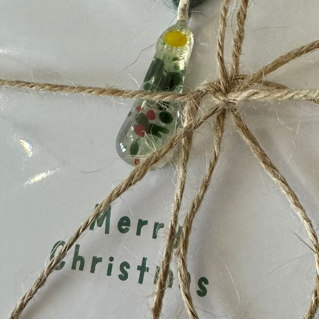 Christmas: set of 5 cards with decorations