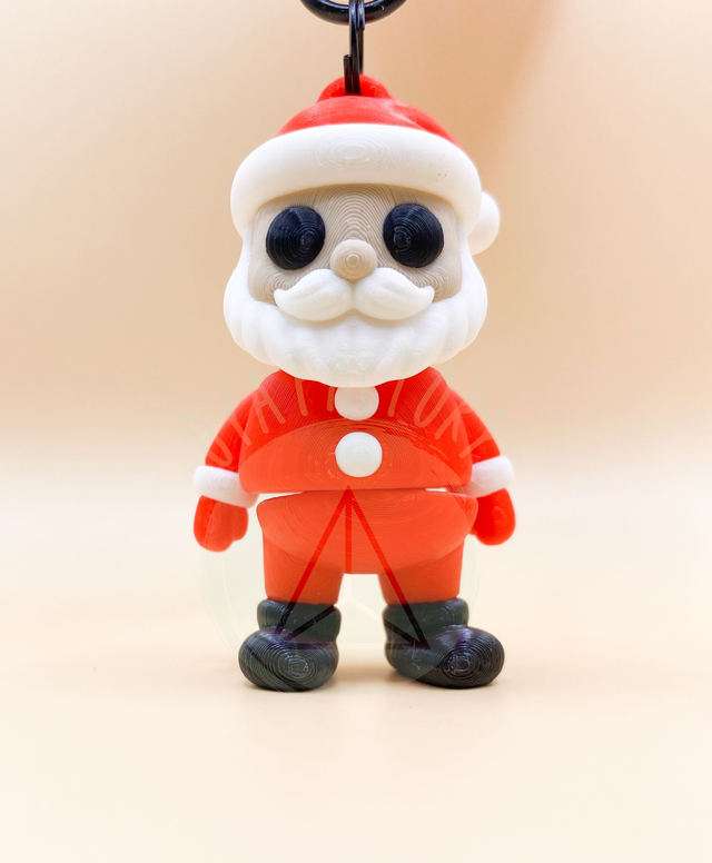 Porte-clés mini Père Noël articulé