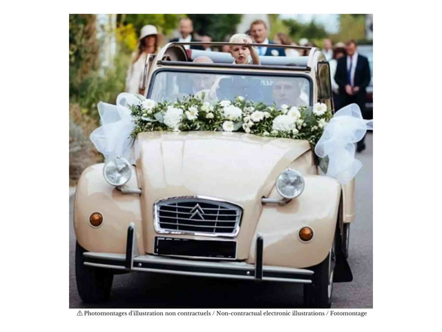 Citroën 2CV 1986 Beige 1/18 - Cadeau de mariage Norev 181475 1/18