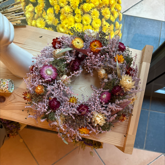 Blumenkranz aus Trockenblumen - Wildflowers by Floriette