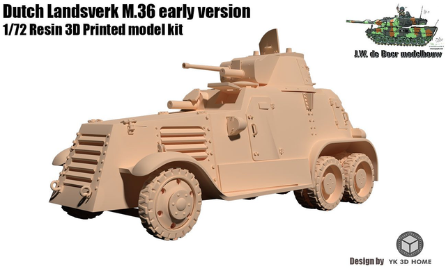 WW2 Landsverk M.36 Early Version 1/72