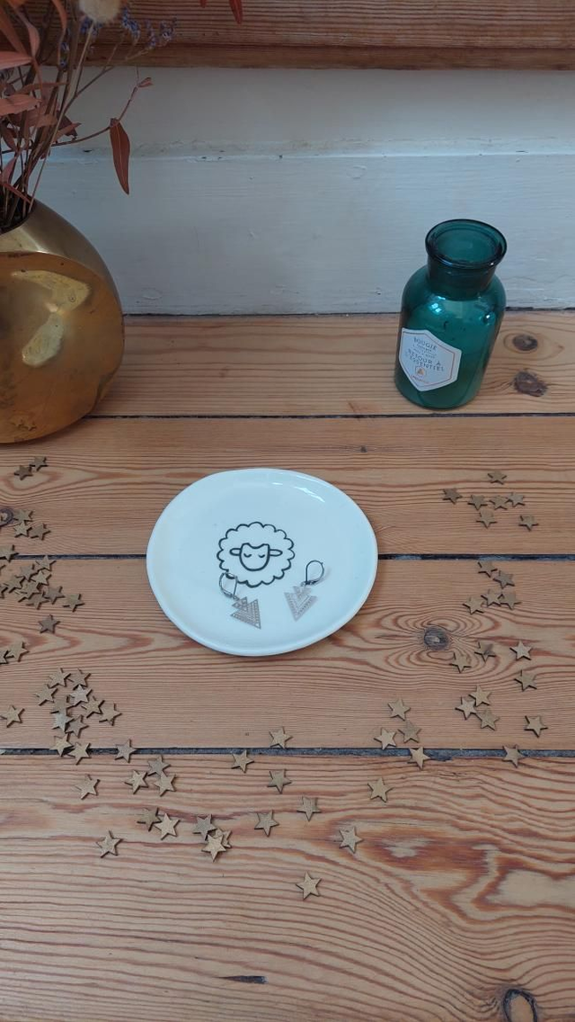 BO triangle argenté 