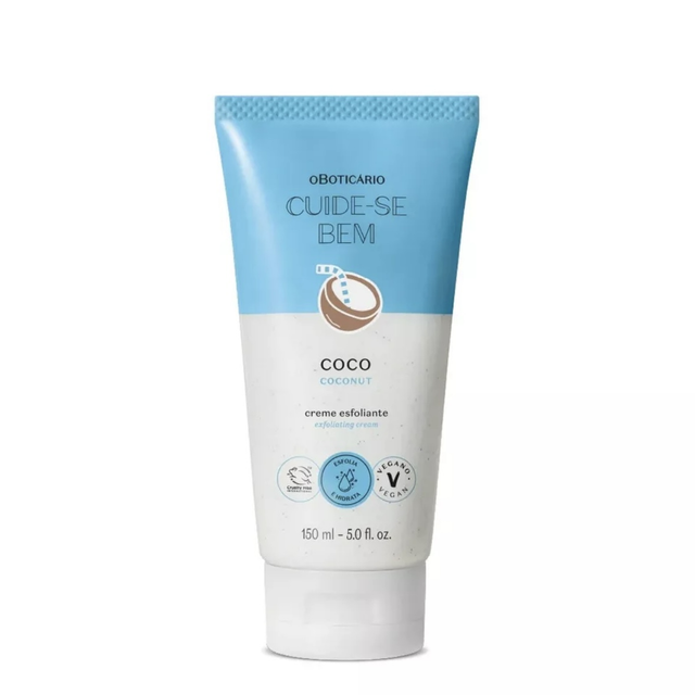 Creme Esfoliante Corporal Cuide-se Bem Feira Coco, 150ml - Edição Limitada coconut