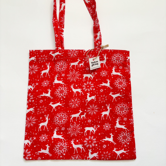 Medium Christmas gift tote bag