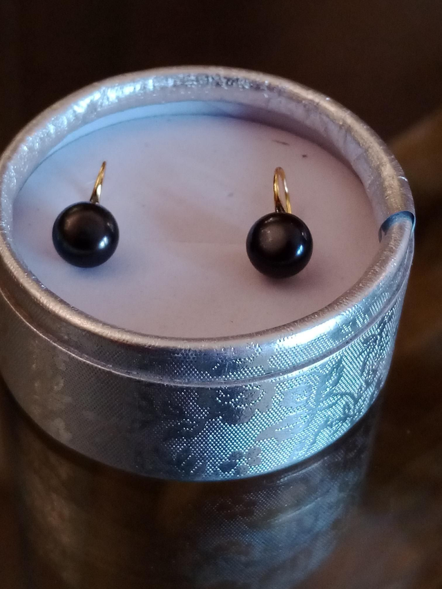 Boucles d'oreilles perles de culture vermeil 