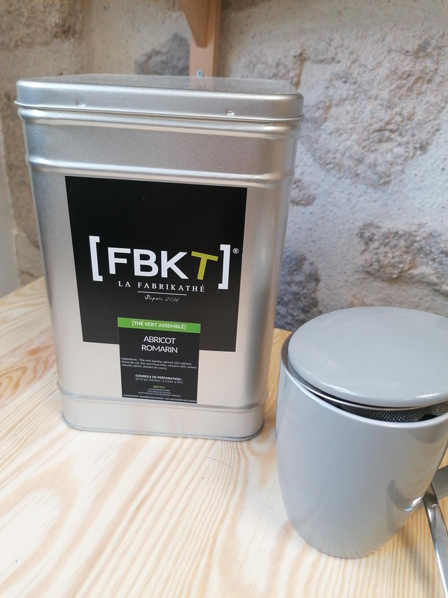 Thé Vert Abricot Romarin. Prix Pour 100g 