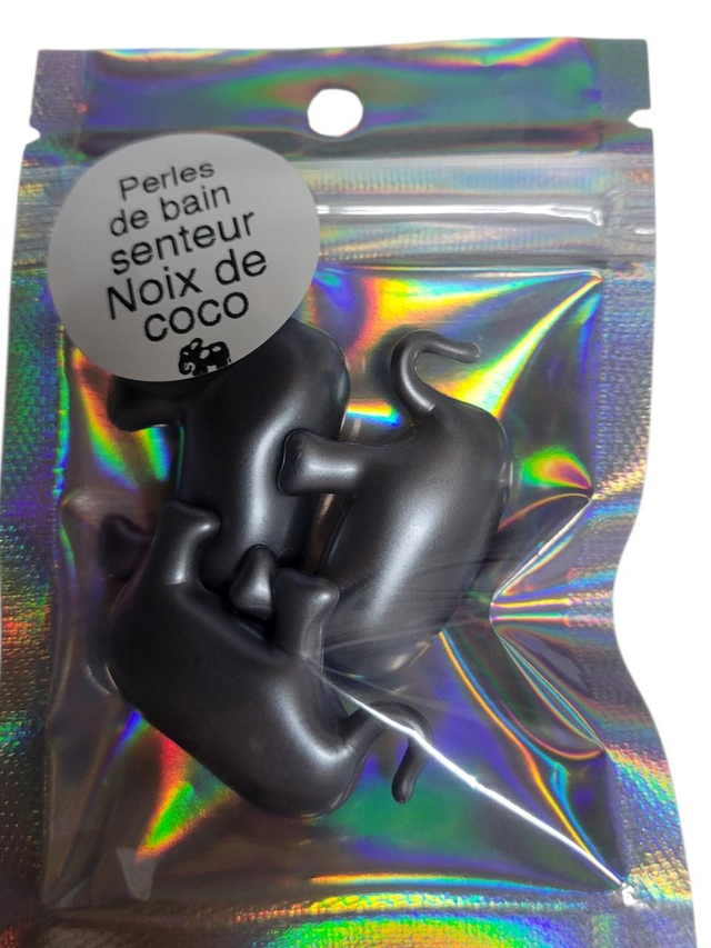 Lot de 3 perles de bain à l'huile de soja Noix de coco