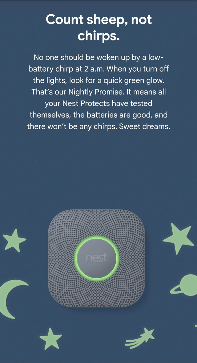 Google Nest Protect Long Life Battery Smoke and Carbon Monoxide CO Detector