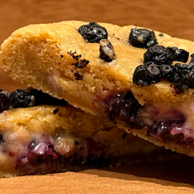 4 Lemon-Infused Wild Blueberry Sourdough Cookies 