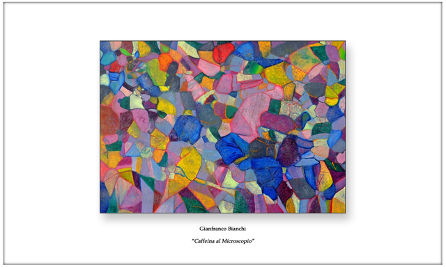 Litografia "Caffeina al Microscopio"