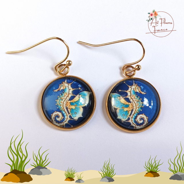 Bijoux illustrés - Hippocampe