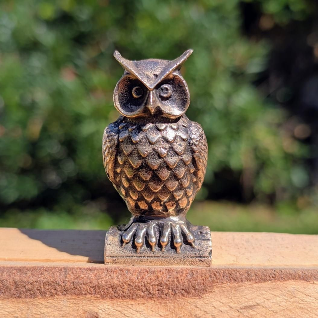 Hibou en Bronze