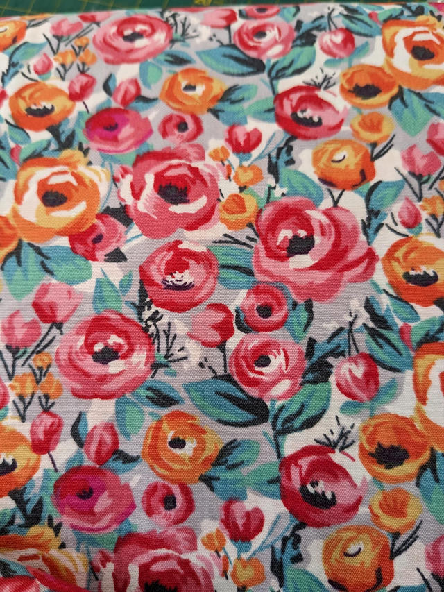Rose and Hubble Floral Cotton Poplin 