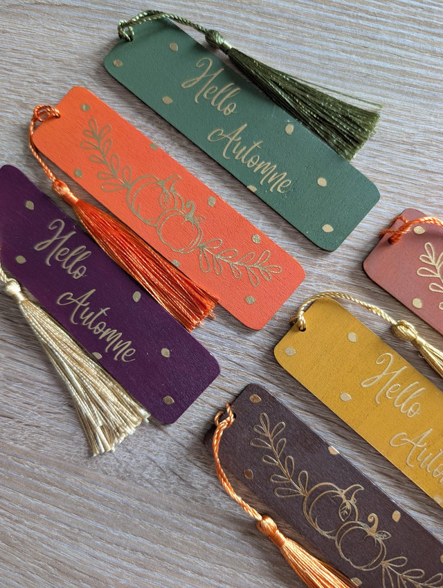 Marque-page "Hello Automne"