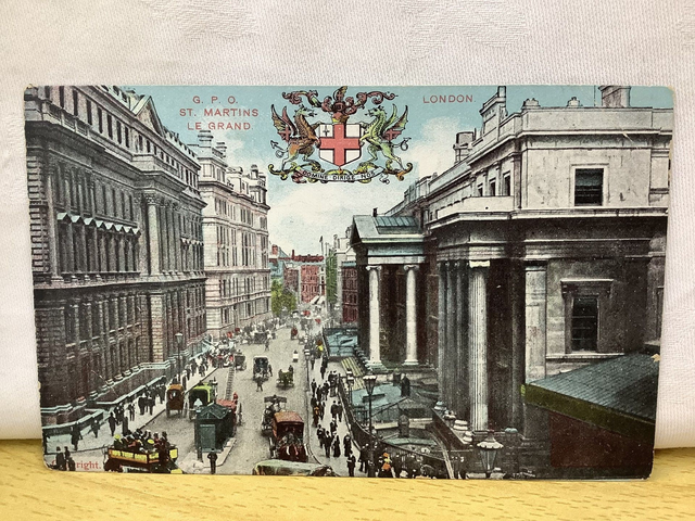 General Post Office St Martins Le Grand Vintage Postcard - posted 1906 G D &amp; D Our Ref No A153 £2.50