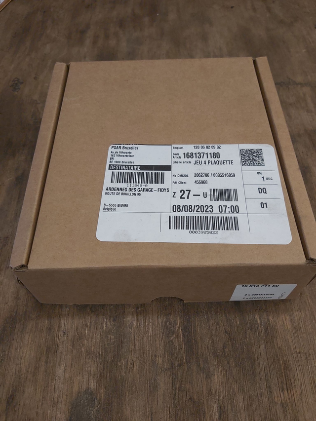 1681371180 - Jeu de 4 plaquettes de frein