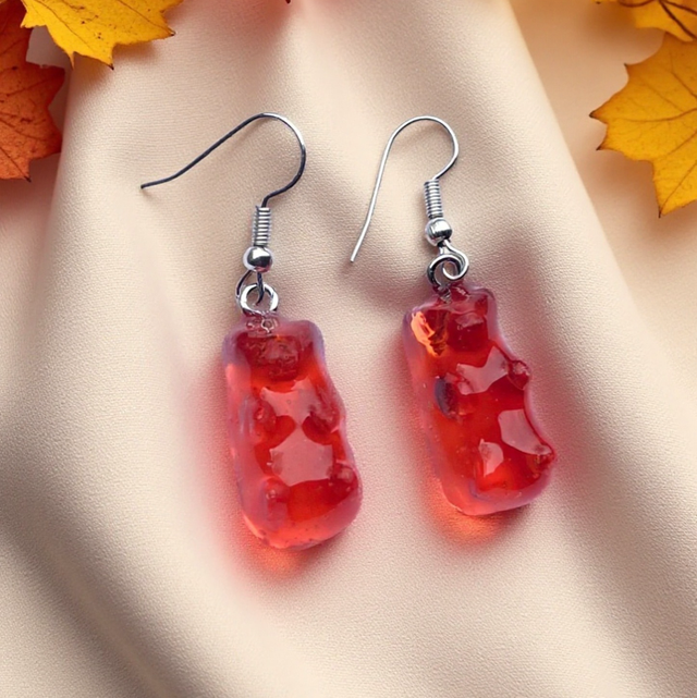 Boucles d’oreilles ourson