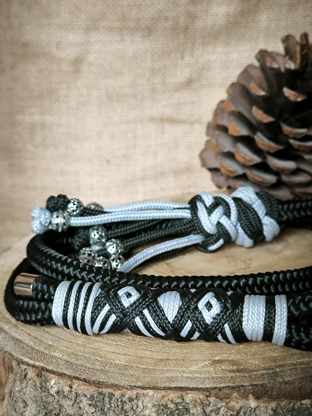 🖤 Collier & Laisse "Ébène Élégance"