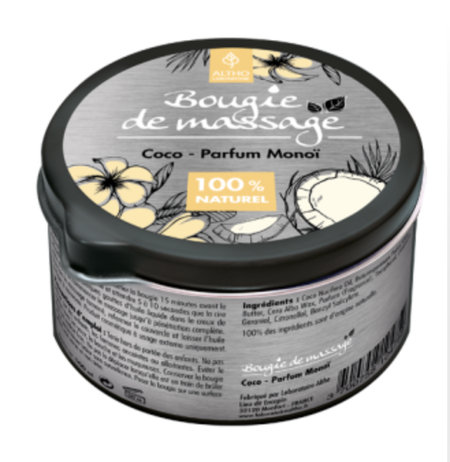 Bougie de massage Coco / Monoï 100ml
