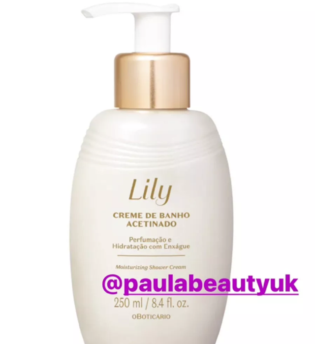 Creme De Banho Acetinado Lily 250ml O Boticário *