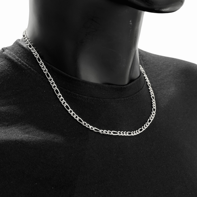 Collier maille figaro 5mm homme