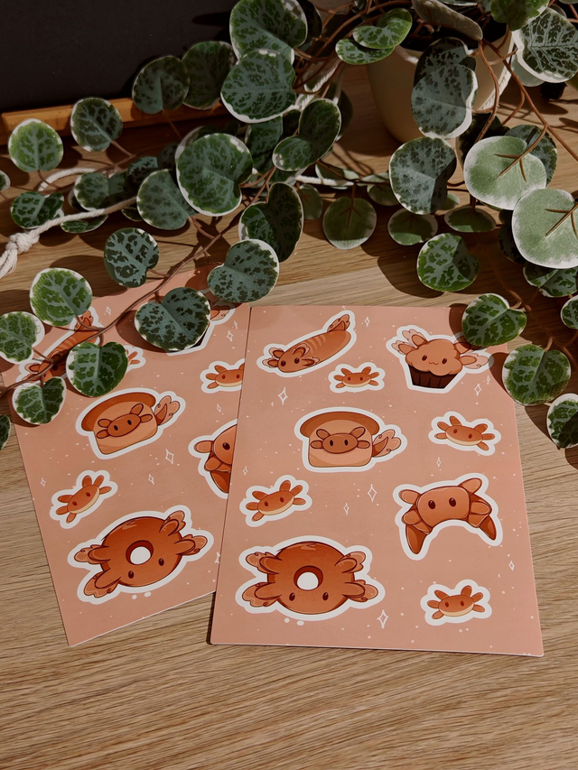 Bread'olotl - Sticker Sheet