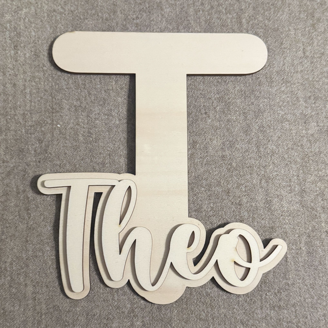 THEO • 3D Holz-Schild