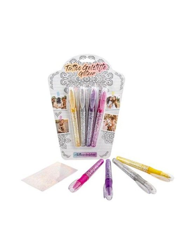 FESTIVAL FEELINGS Tattoo Gelstifte Glitzer 4er-Set