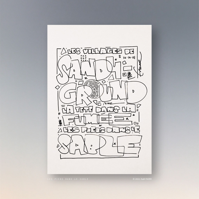 Les pieds dans le sable - 21x29cm / 2021