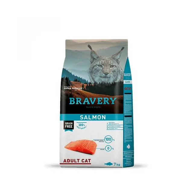 Bravery Salmón Gato Adulto 7kg