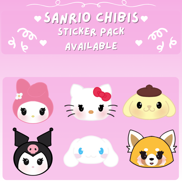 ♡Final Stock♡Sanrio Chibi Stickers