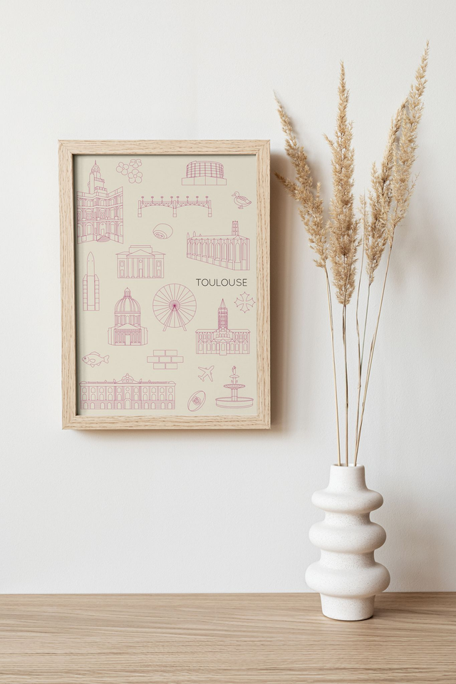 Balade en ville - Toulouse Affiche