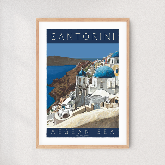 'Santorini’ art print