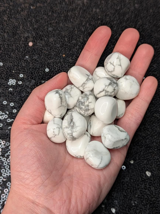 Pierre roulée howlite 