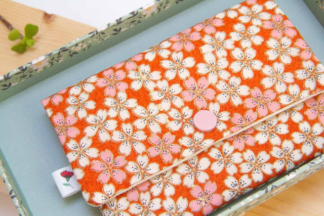 Monedero grande Sakura Vivid Terracota 