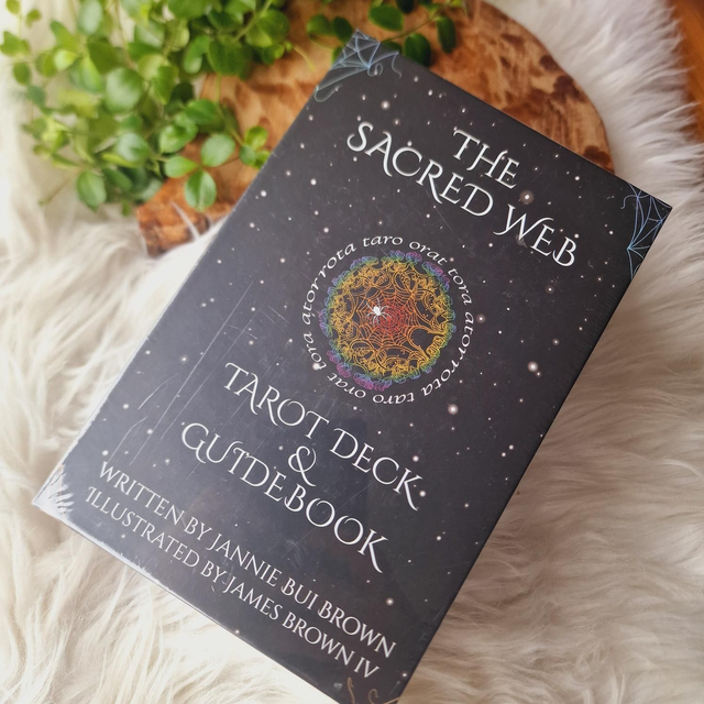 The Sacred Web Tarot Deck & Guidebook by Jannie Brown 