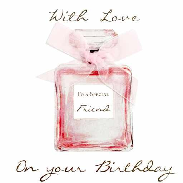 Perfume Bottle &amp; Bow - Friend