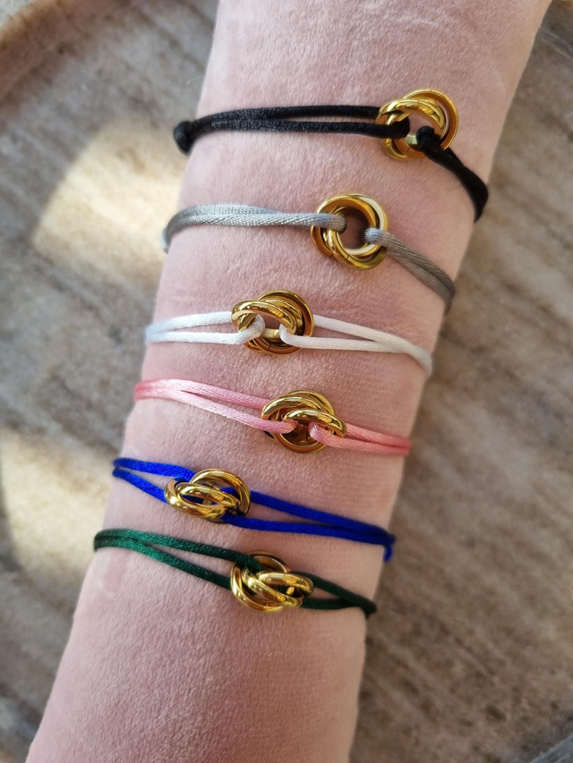 Satinarmband Forever, glatt