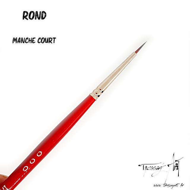 PEBEO - PINCEAU COURT - ROND 3/0 - PB015000