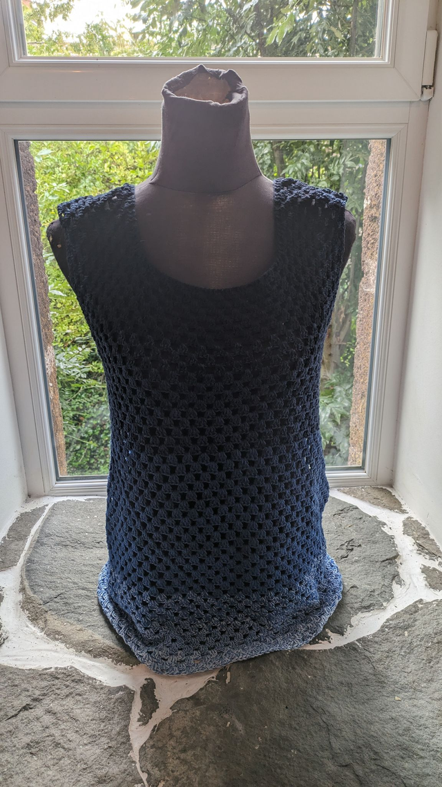 Débardeur bleu dégradé 