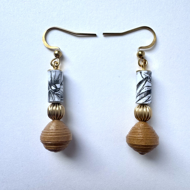 Boucles d’oreilles « Papiérine »