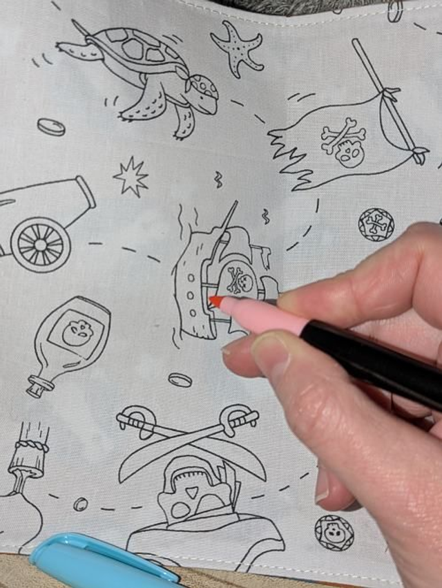 Feuille de coloriage lavable