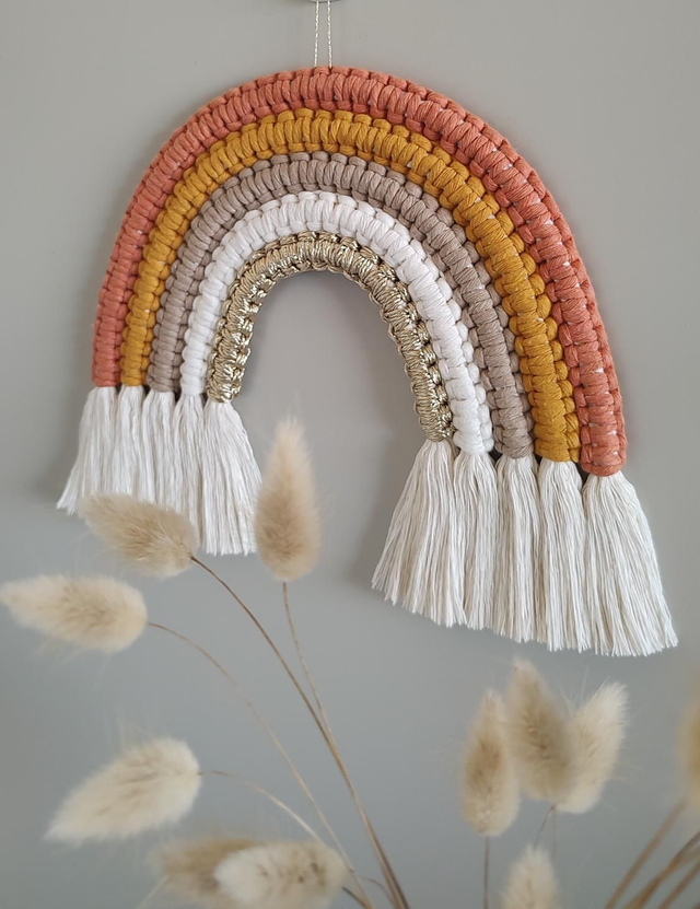 Arc-en-ciel macramé - Déco murale bohème - KOTA