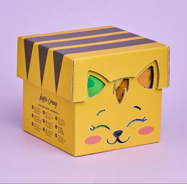 Kylie Crazy Geschenkbox Katzensocken Grösse 36-40
