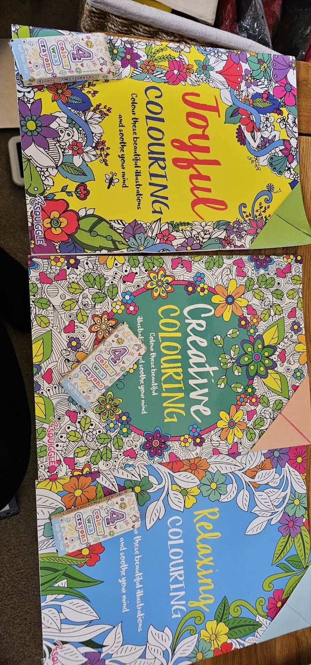 Colouring books x 3 
