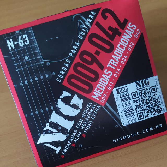 Encordoamento Guitarra 009 N63 Nig 