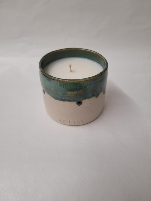 Forest Rain Refillable Ceramic Jar Soy Wax Candle - ES-019