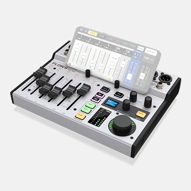 Behringer Flow 8, 8-Input Digital Mixer with Bluetooth Audio and App Control