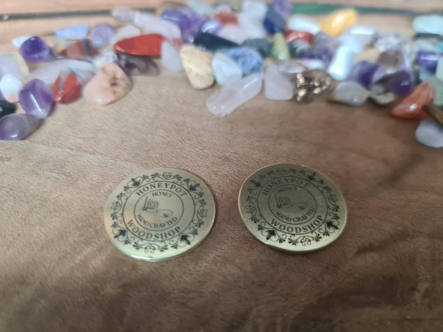 20mm Brass Makers Mark Discs 